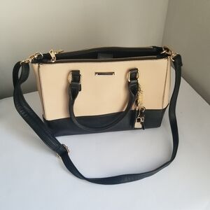 Call It Spring Handbag/ Purse Two-Tone Cream And Black